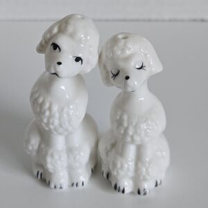 Vintage Poodle Salt & Pepper Shakers